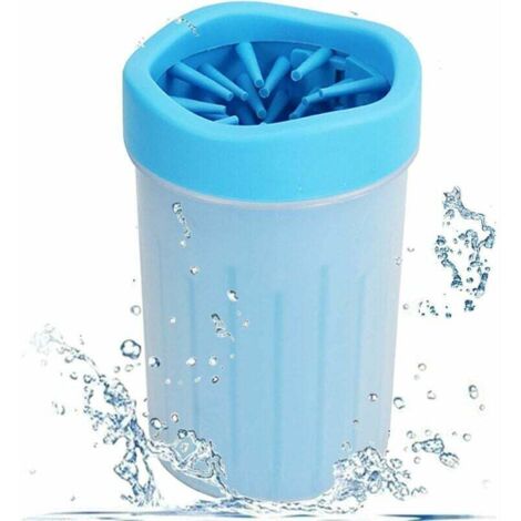 Tasse de lavage des pieds, tasse de lavage des griffes, dispositif de lavage des pieds, brosse en silicone souple, chat et chien (1/4)