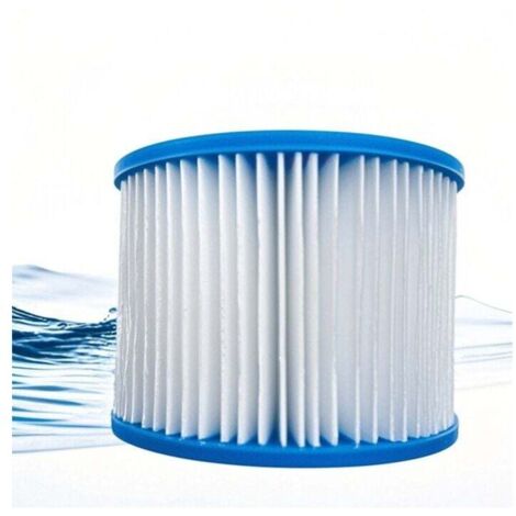 Lot de 8 Filtre VI Cartouche pour Bestway Lay-Z-Spa, Filtre de Spa et de Bain à remous Type VI pour filtres Coleman SaluSpa, pour Filtre Bestway, Lay-Z Spa, pour Intex (1/4)