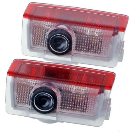 Lot de 2 projecteurs de logo de portière de voiture - Compatible avec Benz A B C E M G GL GLA GLC GLE GLS Classe 4dr W205 W213 W176 W166 W212