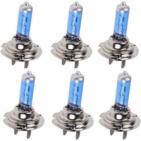 6PCS H7 100w ampoule halogène xénon blanc Super brillant 12V phare de voiture phare antibrouillard remplacement de la lampe (1/4)