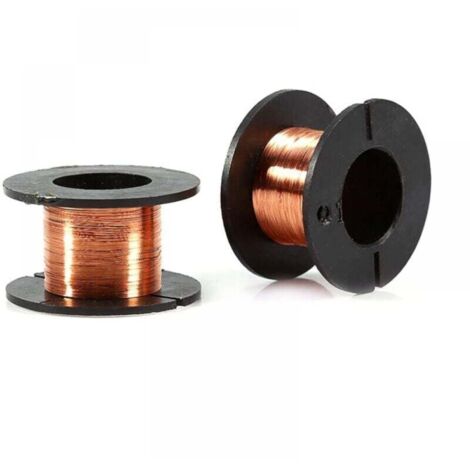 5pcs 10m Fil de Cuivre Fil de Bobinage Fil de Réparation Émaillé Bobine de Cuivre Magnétique Fils de Cuivre Emaillé Magnétique à Souder Soudure Longueur (1/4)