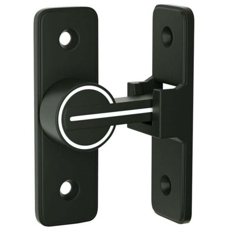 Verrou Serrure de Fermeture Porte Interieure Coulissante de Lumineux, 90° Loquet de Crochet a Porte Bascule, Boulon de Verrouillage de Boucle Moraillon Antivol, pour Porte, Fenêtre-Fei Yu (1/4)