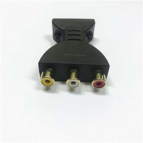 Audio - Convertisseur vidéo HDMI vers RCA Adaptateur HDMI vers AV Synchronisation rouge, blanc et jaune (1/3)