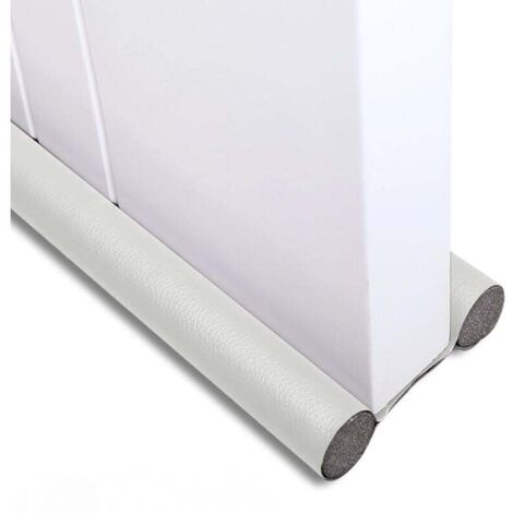 Pare-brise de bas de porte, insonorisé, coupe-vent, anti-poussière, anti-lumière, anti-insectes, 93 cm (blanc) (1/4)