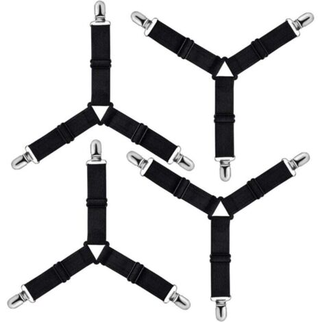 2 Tendeurs De Drap Réglables 100–280 Cm – Clips Métal, Fini Les Draps Qui Glissent