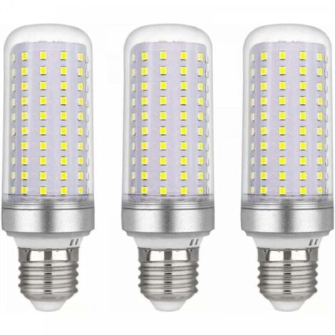 Ampoule Led E27 Maïs 30w, AC175-265V, Blanc Froid 6000K 2500LM, Non Dimmable, 300W Ampoule Halogène Équivalent, Ampoule Maïs Led pour Lustres, Plafonniers, Lampes de Table et Lampadaires, Lot de 3