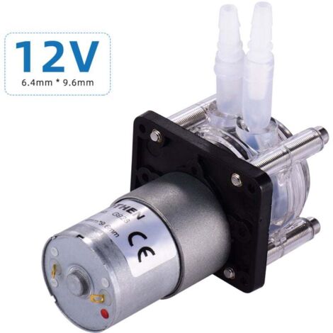 Pompe Péristaltique 12V Avec Tuyau En Silicone - Débit Réglable 0.1-100 Ml/min Pour Labo, Aquariophilie