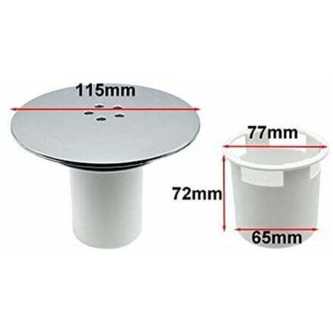 Bonde Douche, Bonde de Douche 90 mm/115mm, Remplacement de Couvercle de Siphon Douche (1/4)