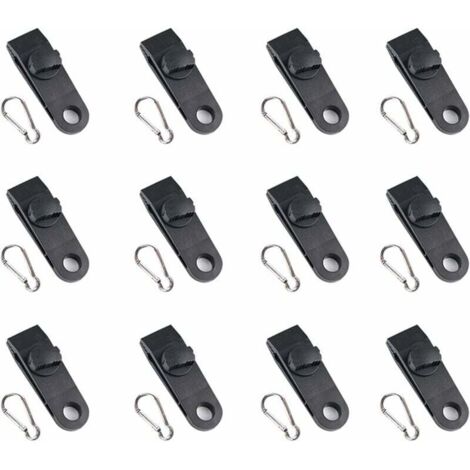 Langaelex Lot de 10 clips de bâche support de bâche pour extérieur avec