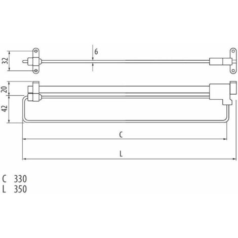 Heavy Duty Porte-vêtements Extractible Porte - Pantalon Cintre Coulissant, Porte-vêtements Réglable Sur Rail De Garde-robe De 30 À 80 Cm, Avec 2 Tringles De Placard Coulissantes ( Size : 450MM/17.7INC Heavy Duty Porte-vêtements Extractible Porte - Pantalon Cintre Coulissant, Porte-vêtements Réglable Sur Rail De Garde-robe De 30 À 80 Cm, Avec 2 Tringles De Placard Coulissantes ( Size : 450MM/17.7INC