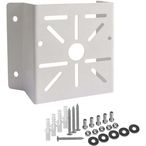 Support d'angle Universel pour caméra de sécurité, Support d'angle en métal Solide pour Fixation Murale d'angle, adapté aux caméras CCTV, aux projecteurs LED Mural/scène, aux Panneaux solaires