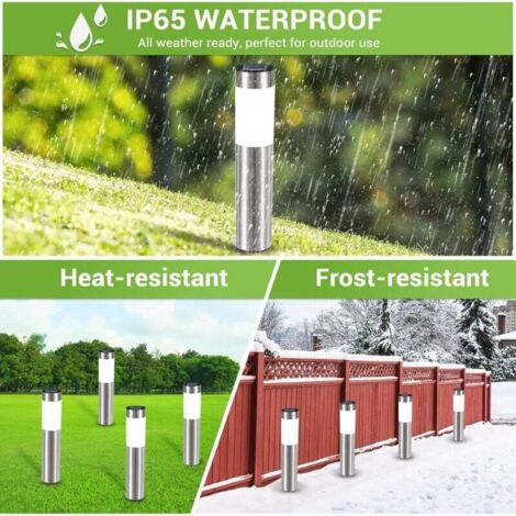 HpLive Lot De 4 Lampes Solaires LED Rechargeables 110 Lumens - Intérieur Extérieur Camping Randonnée