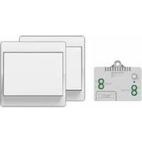 Interrupteur sans fil autoalimenté, sans pile,télécommande sans fil pour les lumières et appareils électriques,étanche et sûr,pouvant être installé directement dans une salle de bain,etc. (1 To 2) (1/5)