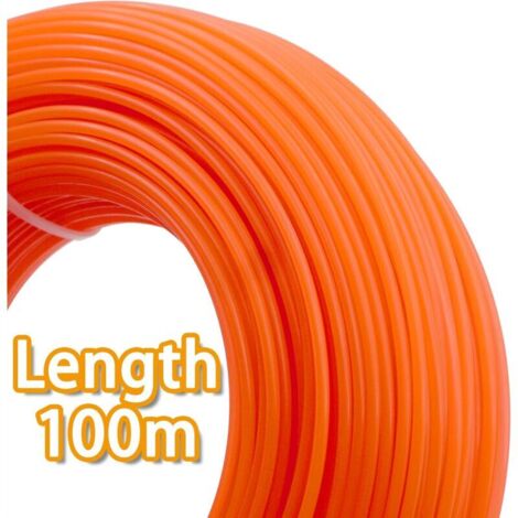 VER1673 Fil nylon carré diamètre 1,6 mm pour coupe-bordures et