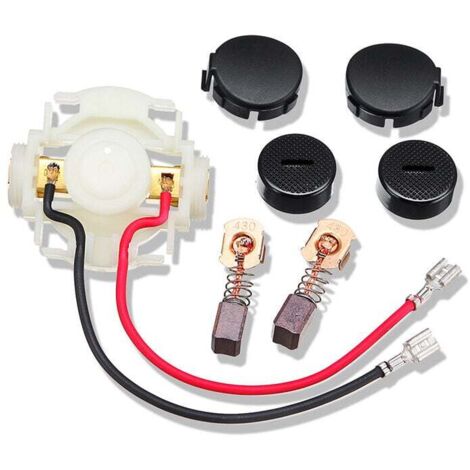 Balai de Charbon CB430 + Porte Balai Charbon + Casquettes pour Charbon Meuleuse Makita DGA452 BGA452 BGA450 BGA402 GA400 GA400D