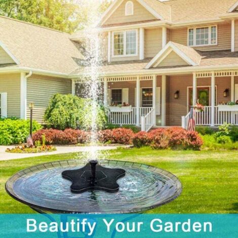 Fontaine Solaire 1.4W Yomisee - Pompe Flottante Écologique Pour Jardin, Bain D'Oiseaux Et Étang