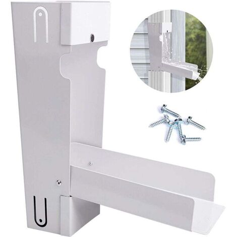 Récupérateur d'eau de pluie Convient pour un tuyau de descente standard de 34 pouces Blanc (1/4)