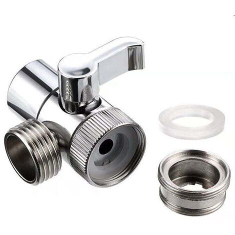 Douchette Composants de Douche Adaptateur Inverseur Système de Douche évier Robinet de Remplacement pour de Cuisine ou de Salle de Bain M22 X M24 (1/4)