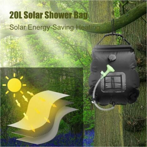 20L sac de douche solaire camping bouteille d'eau chaude Armée verte
