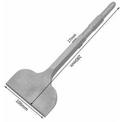 Burin, broche et ciseau de maçon Burin Plat 17x100 X 280mm - Idéal Pour Enlever Le Béton Et La Maçonnerie - Sds Hexagol Extra Hardened Tip - Burinage Avec Un Marteau De Démolition Burin - Burin De Bê