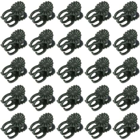 60 Pcs Pinces à orchidées, pinces à plantes, pinces à vigne, pinces à orchidées pour plantes Clips de support de plantes de jardin en plastique Clips de petites vignes vertes pour soutenir les