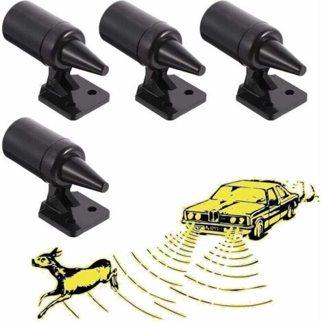 Lot de 4 alerte de voiture moto cerf ultrasons faune avertissement automatique cerf alerte détecteur d'animaux sifflet sauvage alerte cerf sifflet (1/4)