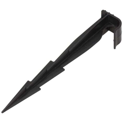 GARDENIX Lot De 100 Piquets AquaPEG Pour Ligne D’Égouttement – Fixation Sol Tuyaux Arrosage Ø16 Mm
