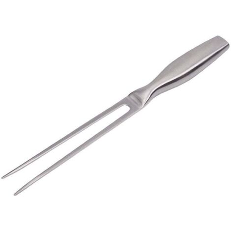 Fourchette à Viande, Acier Inoxydable, Fourchette à Découper Professional, Poignée Antidérapante, Argent, 27 cm (1/4)