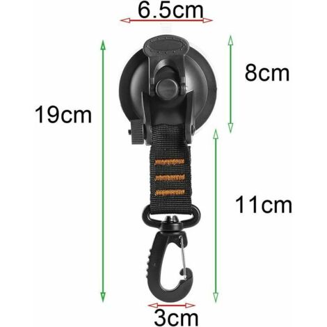 Lot de 8 ventouses robustes rotatives à 360°, avec anneau en D, crochets à ventouse polyvalents pour la maison et l'extérieur | Leroy Merlin