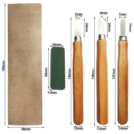 Couteau à Sculpter Le Bois Knotts – Lame 3", Basic Collection N°10 (USA, Occasion)