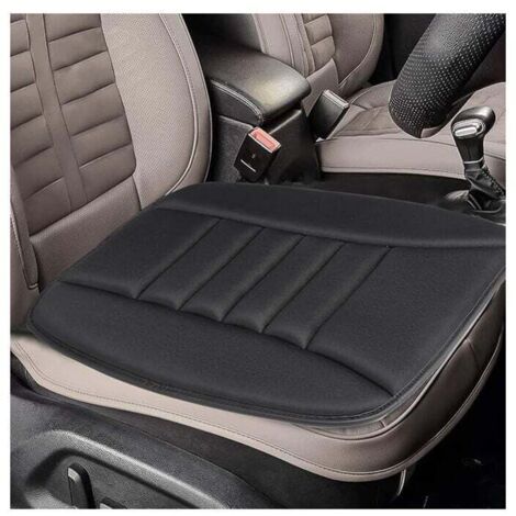 Coussin Voiture Siege, Coussin de Siège de Voiture Housse de Siège, Mousse Mémoire Protection Chaise Confortable Antidérapant Mat Pad Couverture Siège Auto, pour Auto Bureau Domicile - Noir