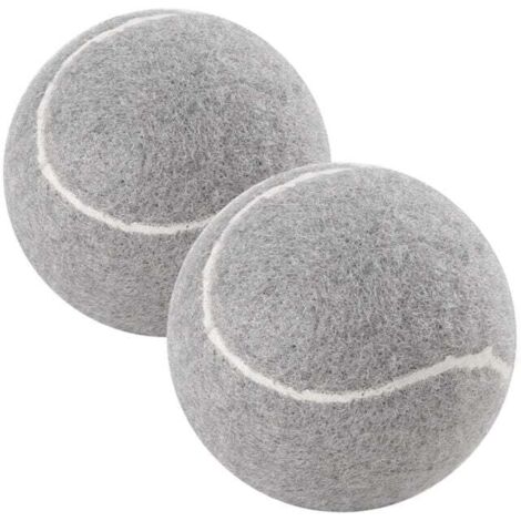 Lot de 2 Balles Tennis PréDéCoupéEs pour Pieds Meubles et Protection Sol, RevêTement en Feutre RéSistant , Gris
