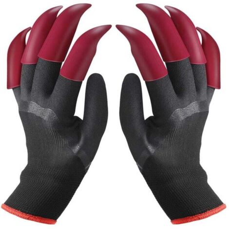 Gants de Jardin avec Griffes Imperméables Gants de Génie Jardinage pour Creuser une Plantation la Ferme des Gants de Travail avec 8 Griffes pour le Jardin (1/4)