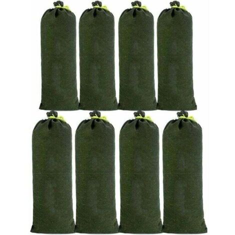 8pcs Sac a Sable en Toile Boudin Anti Inondation Contre Sable Inondation Les Modèles Améliorés ne se Fanent pas pour Drainage pour Garage Magasin Ecole Gare Bâtiment Usine Entrep 3070cm