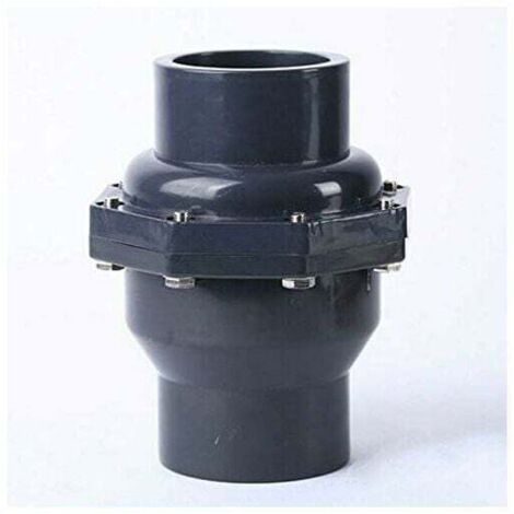 Clapet anti-retour 脿 bascule en PVC avec double raccord pour tuyau de pression m茅trique (DN20 桅25 mm) (1/4)