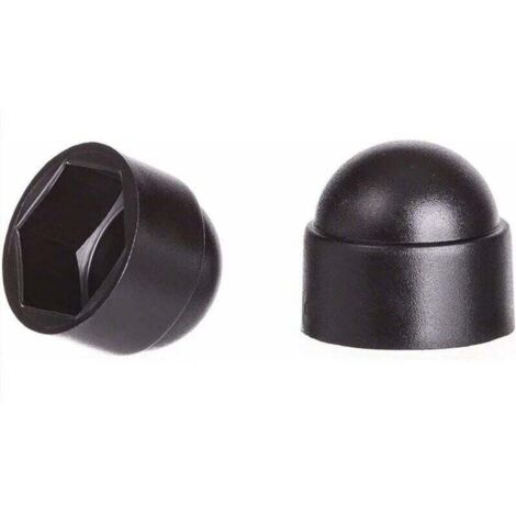 Cache-écrous M10 pour clé de 17 Noir 100 pcs. (1/3)