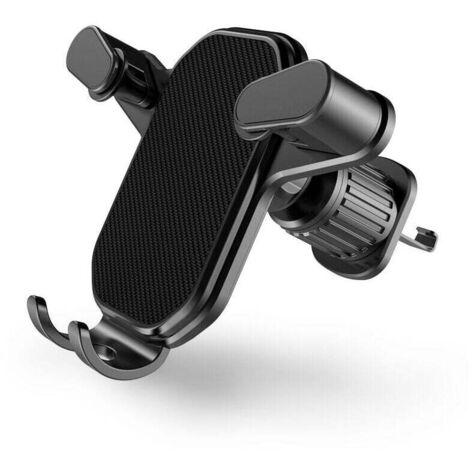 Support Telephone Voiture, [Pince Brevet 2022 & Stabilité Améliorée] Port Téléphone Voiture est Fermement Fixe à Grille Aeration, Support Rotation 360° pour iPhone 14 13, Samsung, Xiaomi, etc (1/4)