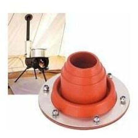 Passe-Tuyau De Poêle Pour Tente Hot Tent Stove Jack Silicone Résistant à La Chaleur - Manchon Toit Camping 45-85mm