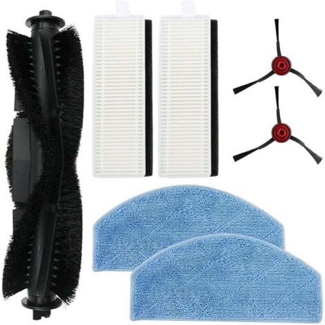 Niceminiwall Ensemble de brosse principale et chiffon de rechange pour aspirateur Laresar Mars 01, outils de nettoyage de sol, bro (1/4)