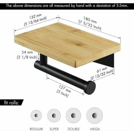 Porte-Rouleau De Papier Toilette En Bambou,Porte- Papier Toilette