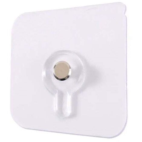 Fixation Cadre Sans Percer, 10pcs Clou Adhésif Mural Attache Tableau sans Poinçon Trou Transparent Crochet Collante de Suspension Accroche Cadre Photo pour Art Mural Miroir Salon Salle Bain Cui