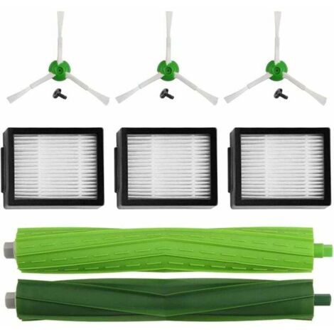 Mirtux Pack d'accessoires pour Roomba E5 E6 i3 i3+ i7 j7 j7+ e5154 e5158 Kit de Remplacement Complet pour Pièces de Rechange, brosses latérales, filtres, Rouleaux extracteurs. (1/5)