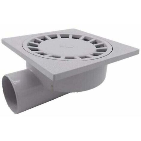 Par 200mm X 200mm Sortie 75mm Siphon de Sol Salle de Bains Salle Humide Douche Plastique Pvc1pcs-blanc (1/4)