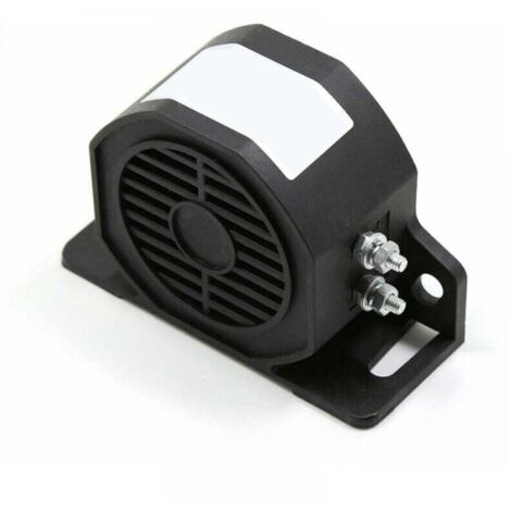 Klaxon de marche arrière étanche alarme de secours super fort pour voiture moteur 30 W 110 dB 12 V-80 V DC, modèle : noir (1/4)