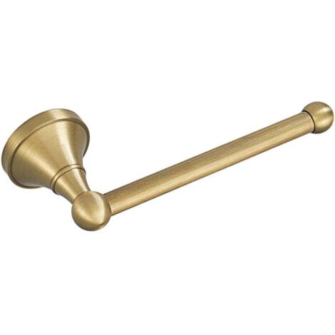 Porte-rouleau de papier toilette, montage mural en laiton, 20 cm / 7,87 po, bronze antique (1/4)