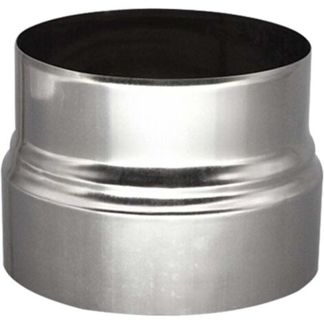 Réducteur de tuyau de poêle 120 mm à 110 mm - Raccord de poêle - En acier inoxydable - Réduction du tuyau de cheminée