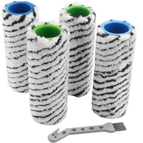 Accessoire pour aspirateur,Lot de 4 Brosses à Rouleaux pour FC7 FC7 Premium FC5 FC5 Premium FC3 PièCes de Nettoyeur de Sol (1/5)