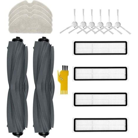 Kit accessoires pour aspirateur robot Dreame D10s D10s Pro Pièces de rechange 16 paquets 2 brosses principales, 4 filtres, 6 bros (1/4)