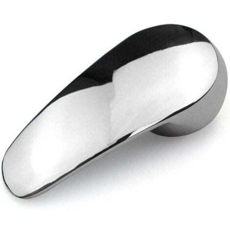 Poignée de robinet en alliage de zinc, remplacement de la barre de poignée de robinet de 40 mm, barre de poignée unique avec bouton de couleur chaude et froide (1/4)