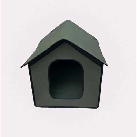 Alovez – Niche pour chien et chat extérieur – Maison étanche pliable – Abri écologique pour animaux – Dimensions 38x35x38 cm – Composite EVA imperméable